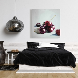 Canvas 36 x 36 - Glossy dark cherries