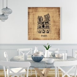 Canvas 36 x 36 - Notre-dame de paris illustration