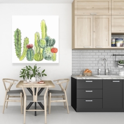 Toile 36 x 36 - Petits cactus