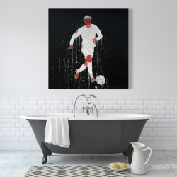 Toile 36 x 36 - Joueur de soccer