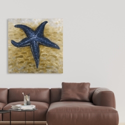 Canvas 36 x 36 - Blue starfish