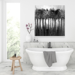 Canvas 36 x 36 - Monochrome trees