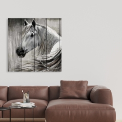 Toile 36 x 36 - Cheval rustique