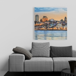 Canvas 36 x 36 - Skyline of quebec city