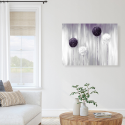 Canvas 36 x 48 - Purple allium flowers