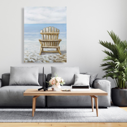 Canvas 36 x 48 - Wood beach chair