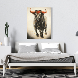 Canvas 36 x 48 - Fierce bull