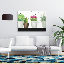 Canvas 36 x 48 - Mini cactus and succulents