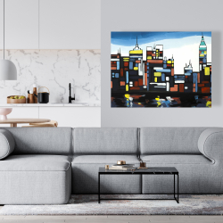 Canvas 36 x 48 - Colorful skyline