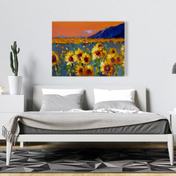 Canvas 36 x 48 - Field of sunflowers