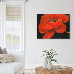Canvas 36 x 48 - Red petal flower