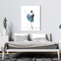 Canvas 36 x 48 - Small blue ballerina