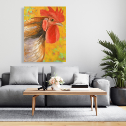 Canvas 36 x 48 - Colorful rooster