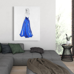 Canvas 36 x 48 - Lady in blue
