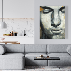 Canvas 36 x 48 - Abstract man face