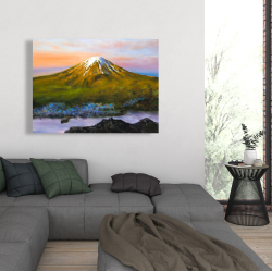 Toile 36 x 48 - Paysage du mont fuji