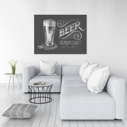 Canvas 36 x 48 - Vintage beer signboard