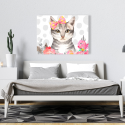 Canvas 36 x 48 - Charming cat