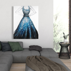 Canvas 36 x 48 - Blue princess dress