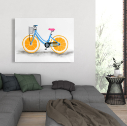Canvas 36 x 48 - Orange wheel bike