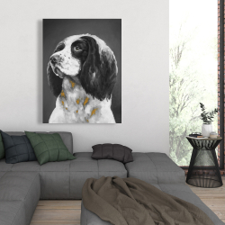 Toile 36 x 48 - Chien springer spaniel anglais