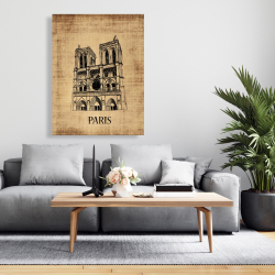 Canvas 36 x 48 - Notre-dame de paris illustration