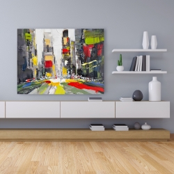 Canvas 36 x 48 - Abstract texturized cityscape