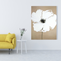 Canvas 36 x 48 - Abstract color splash petals flower