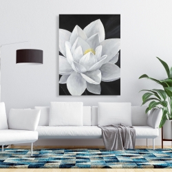 Canvas 36 x 48 - Overhead view of a lotus flower