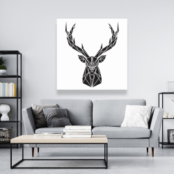 Canvas 48 x 48 - Geometric deer head