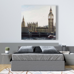 Toile 48 x 48 - Big ben et elizabeth tower à londres