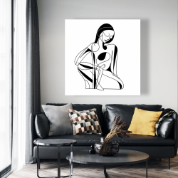 Canvas 48 x 48 - Feminine lines