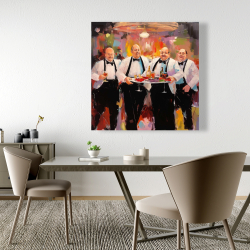 Canvas 48 x 48 - Proud waiters