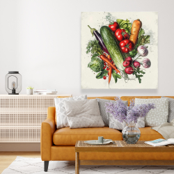 Canvas 48 x 48 - Veggies