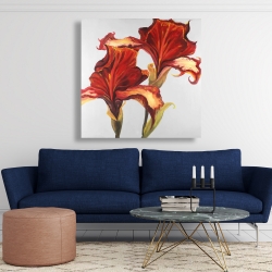 Canvas 48 x 48 - Lilies with fall colors