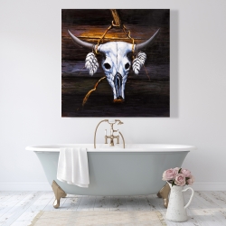 Canvas 48 x 48 - Hanged bull skull