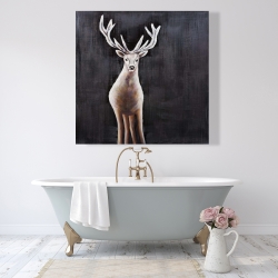 Canvas 48 x 48 - Lonely deer