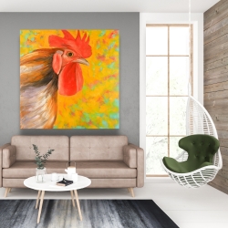 Canvas 48 x 48 - Colorful rooster