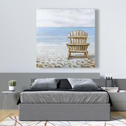 Canvas 48 x 48 - Wood beach chair