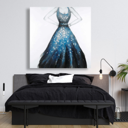 Canvas 48 x 48 - Blue princess dress