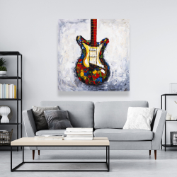 Canvas 48 x 48 - Colorful guitar
