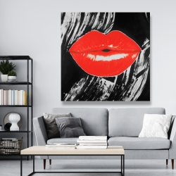 Canvas 48 x 48 - Pouty glossy lips