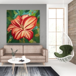 Canvas 48 x 48 - Blooming daylilies