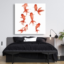 Canvas 48 x 48 - Small red fishes