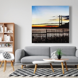 Canvas 48 x 48 - Bridge by sunset