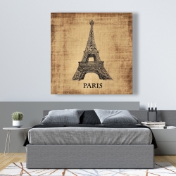 Canvas 48 x 48 - Eiffel tower illustration