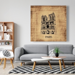 Canvas 48 x 48 - Notre-dame de paris illustration