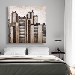 Canvas 48 x 48 - Striped skyscrapers