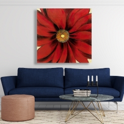 Canvas 48 x 48 - Red daisy