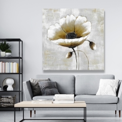 Canvas 48 x 48 - Modern beige flower